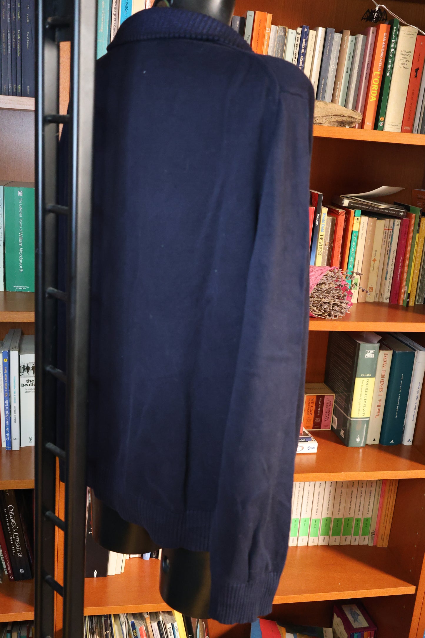 Dark blue zipper sweater