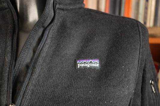 Black Patagonia pile jacket