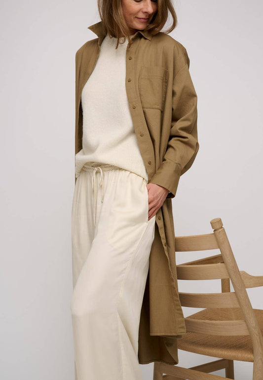 Maglione Sienna moshi moshi mind in lana riciclata, ecru, taglia S