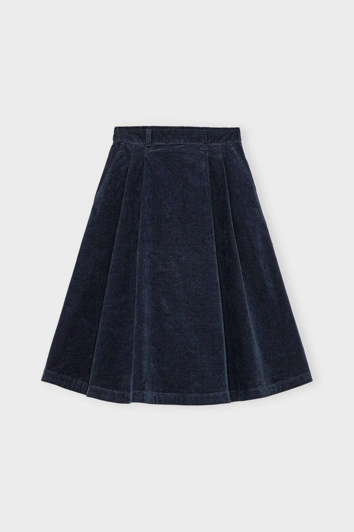 Poem skirt corduroy: Dark navy / L