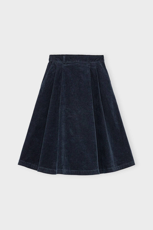 Poem skirt corduroy: Dark navy / XL