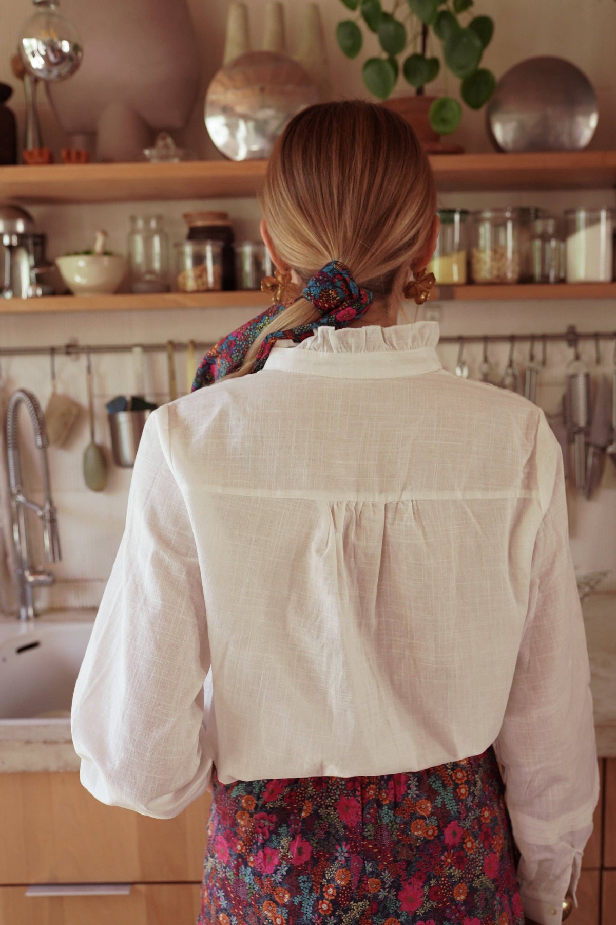 Irvine shirt: Blanc / M/L