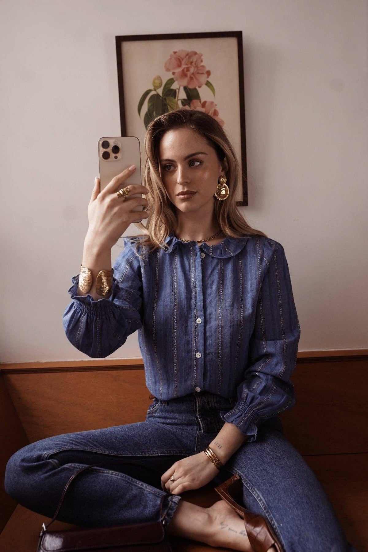 Solen shirt: Navy / M/L
