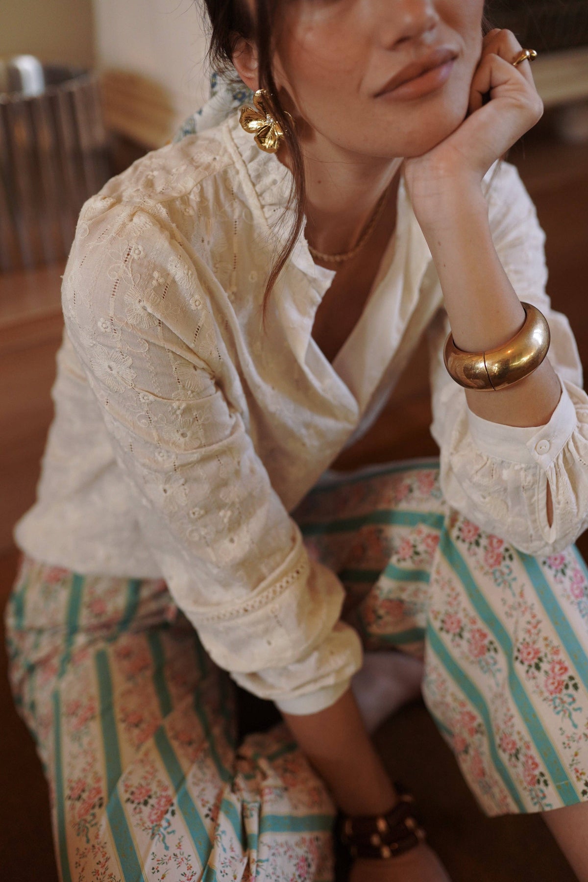 Ethan Shirt: Beige / S/M