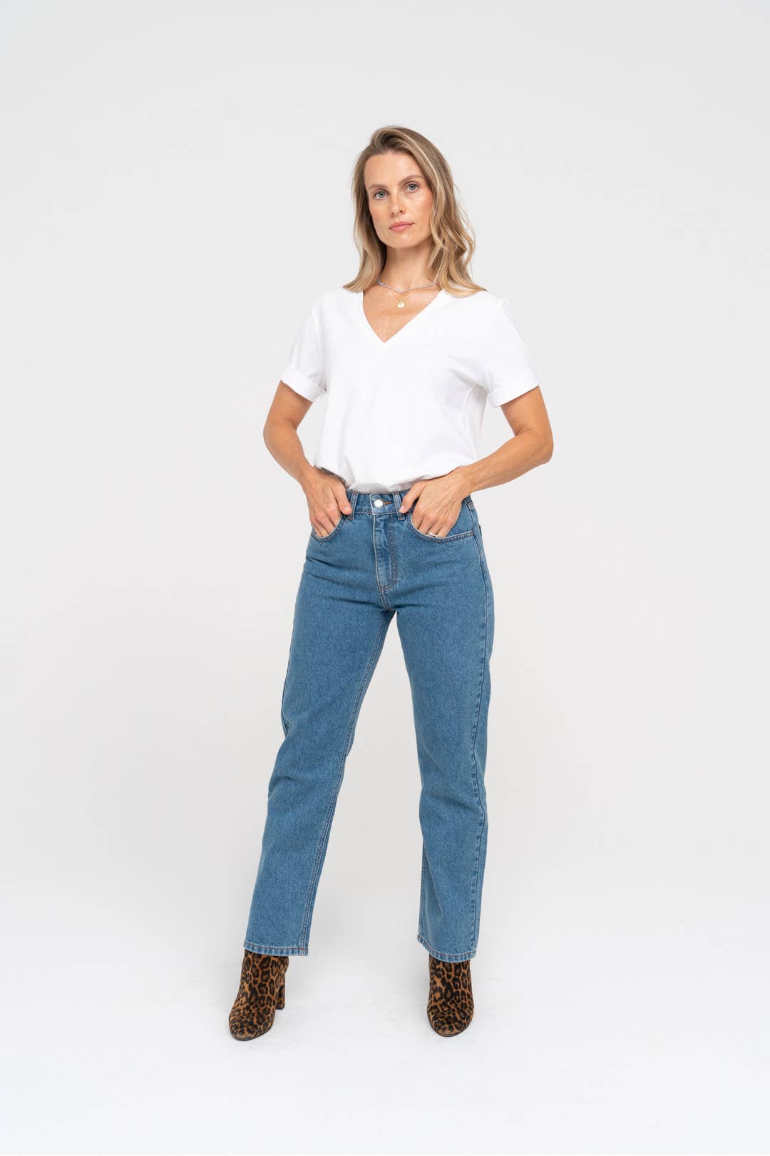 Jeans 'LA PARISIENNE'  | flattering slim fit: Blue / M