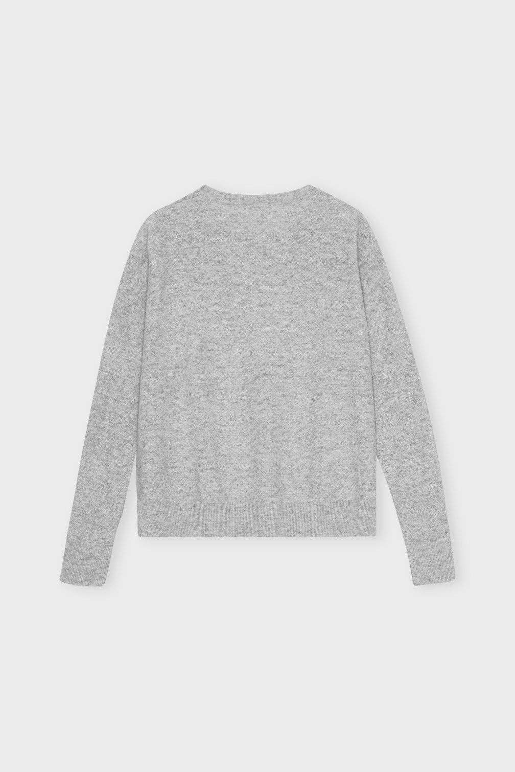 Dolly cardigan merino - light grey melange: Light grey melange / M