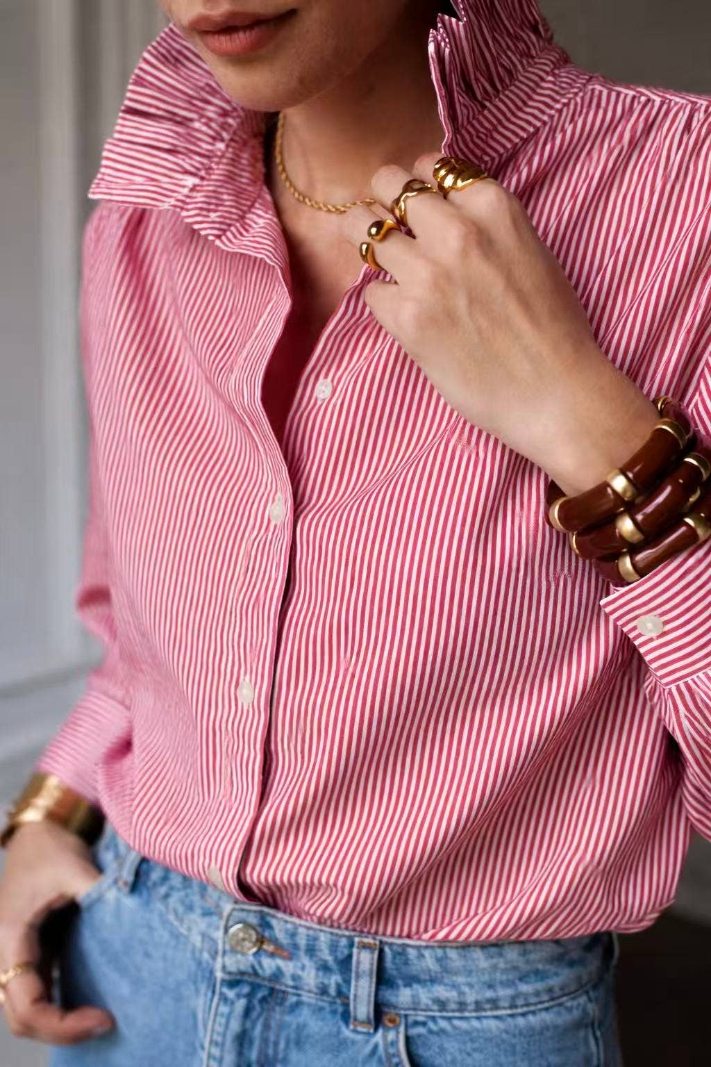 Nancy Shirt: Bleu / XL