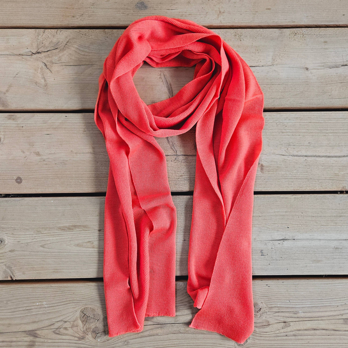 100% Merino wool scarf for men or women - Unisex beige wool: Chocolate