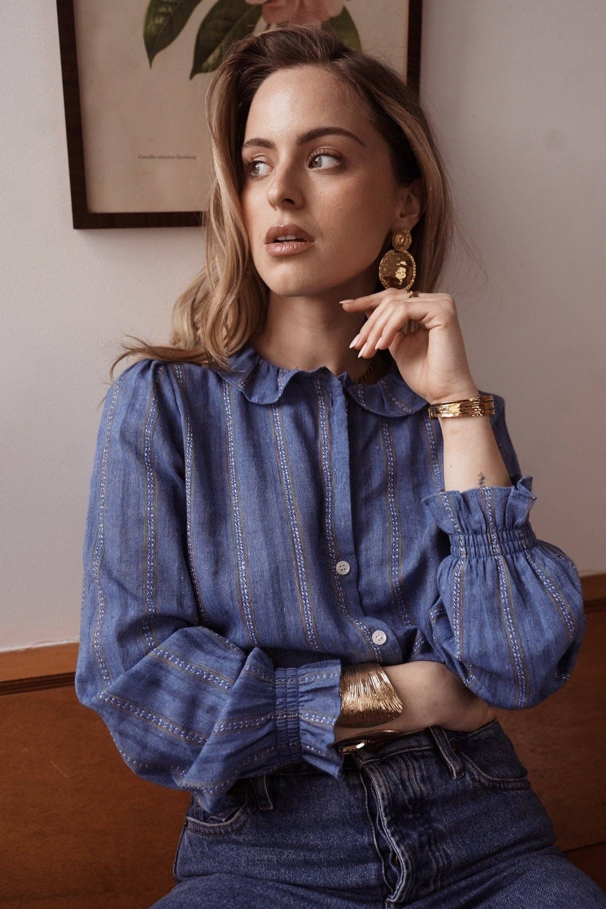 Solen shirt: Navy / M/L