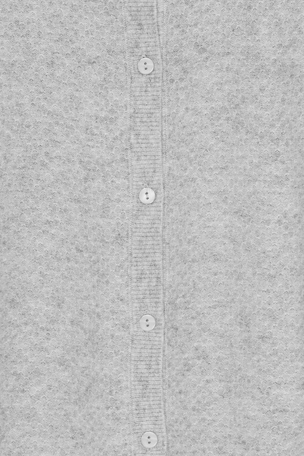 Dolly cardigan merino - light grey melange: Light grey melange / M