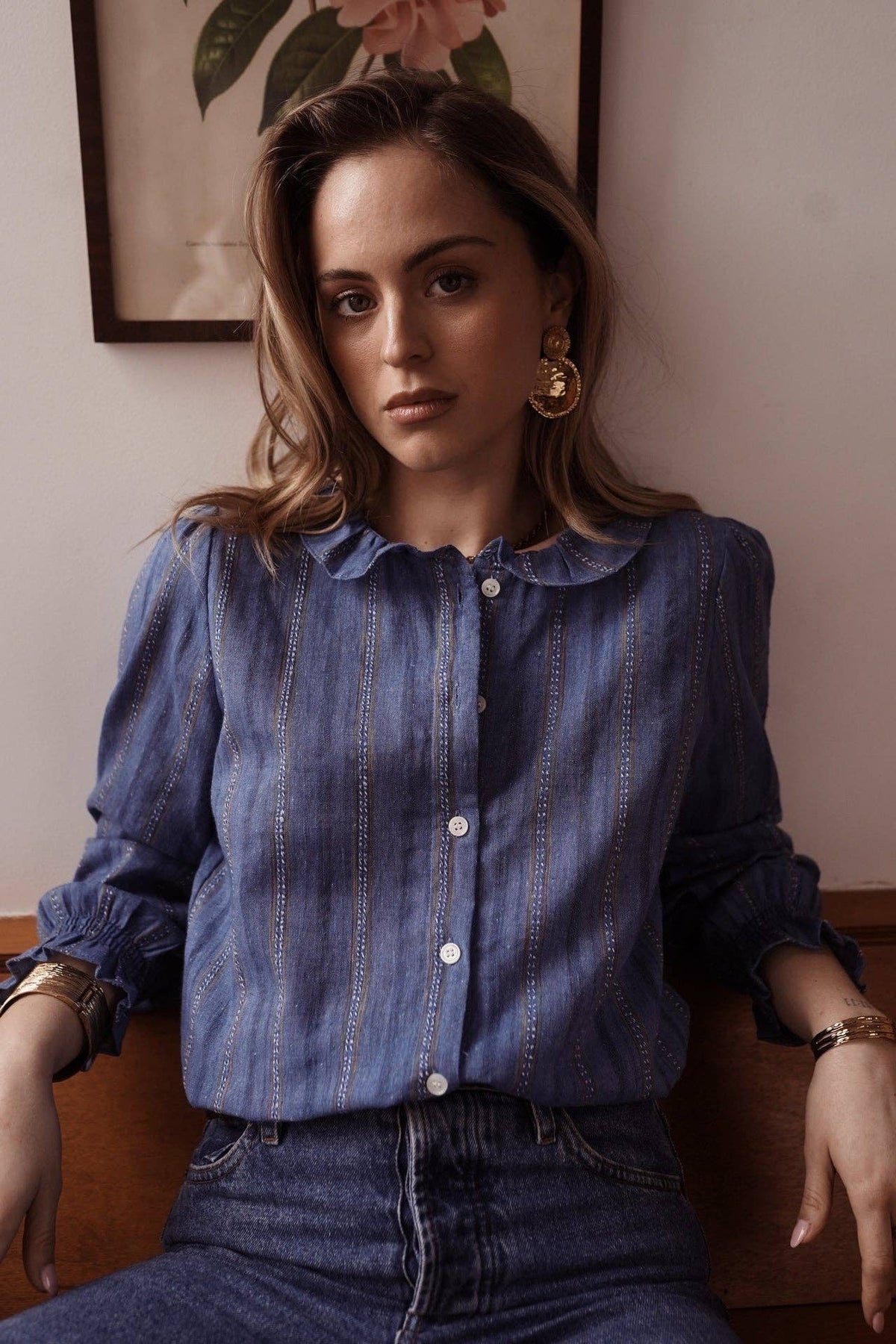 Solen shirt: Navy / M/L