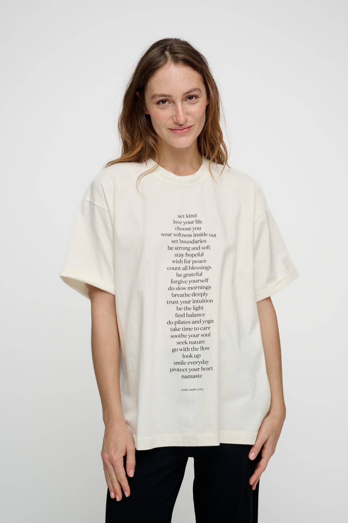 25 together tee: Ecru/moonless night / L/XL