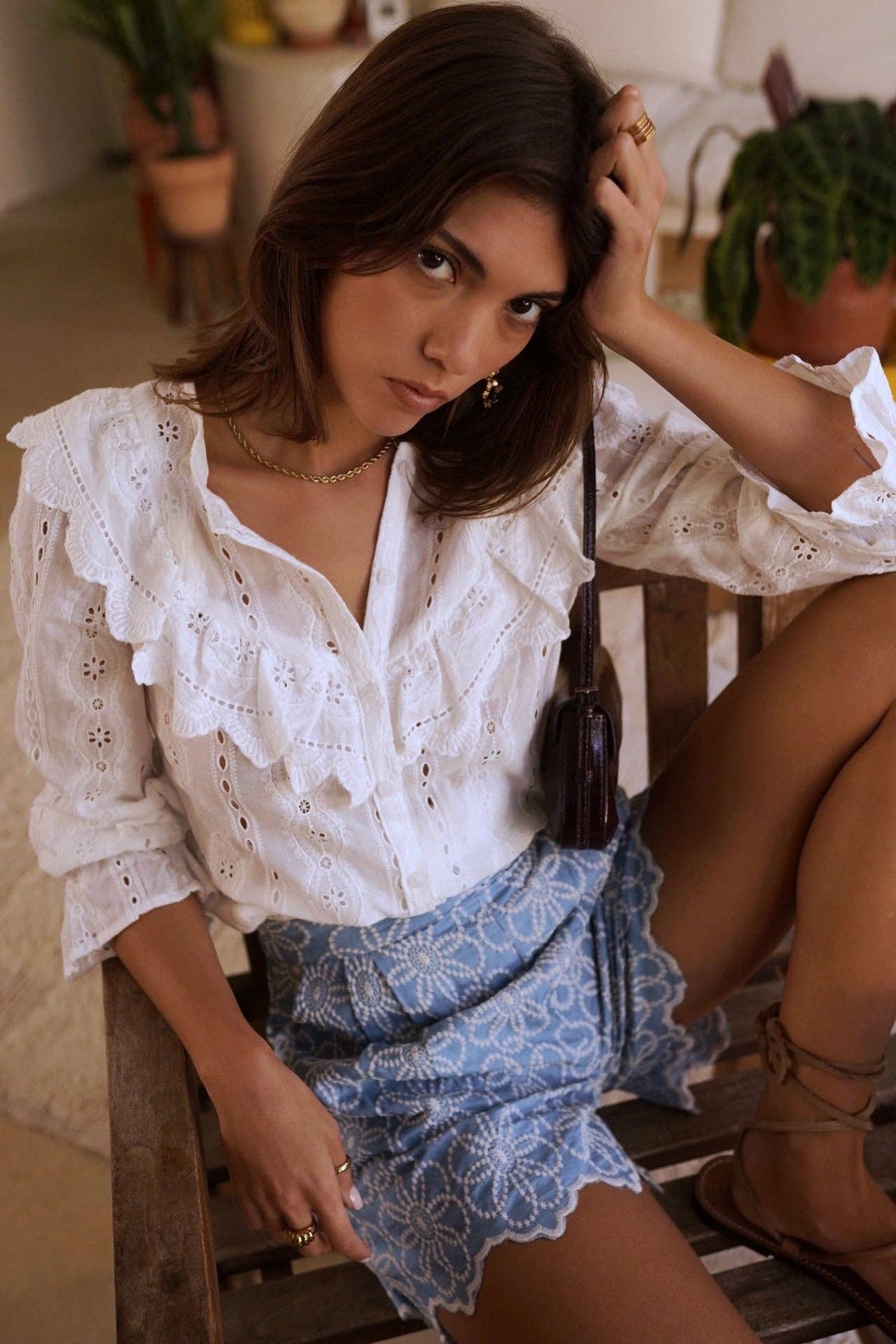 Beautiful Blouse: Blanc / M/L