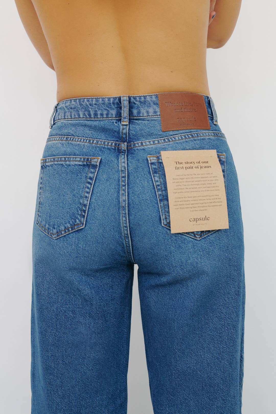 Jeans 'HARLEM' | wide leg quality denim: Blue / L