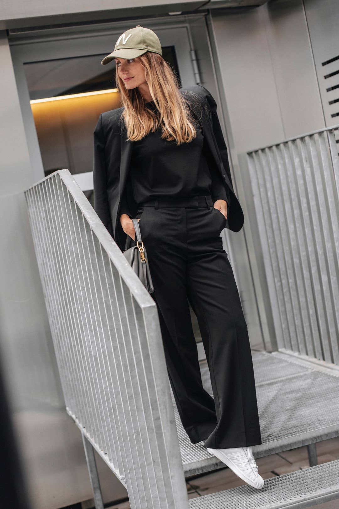 Trousers 'BOSTON' | premium Italian wool mix: Black / XL