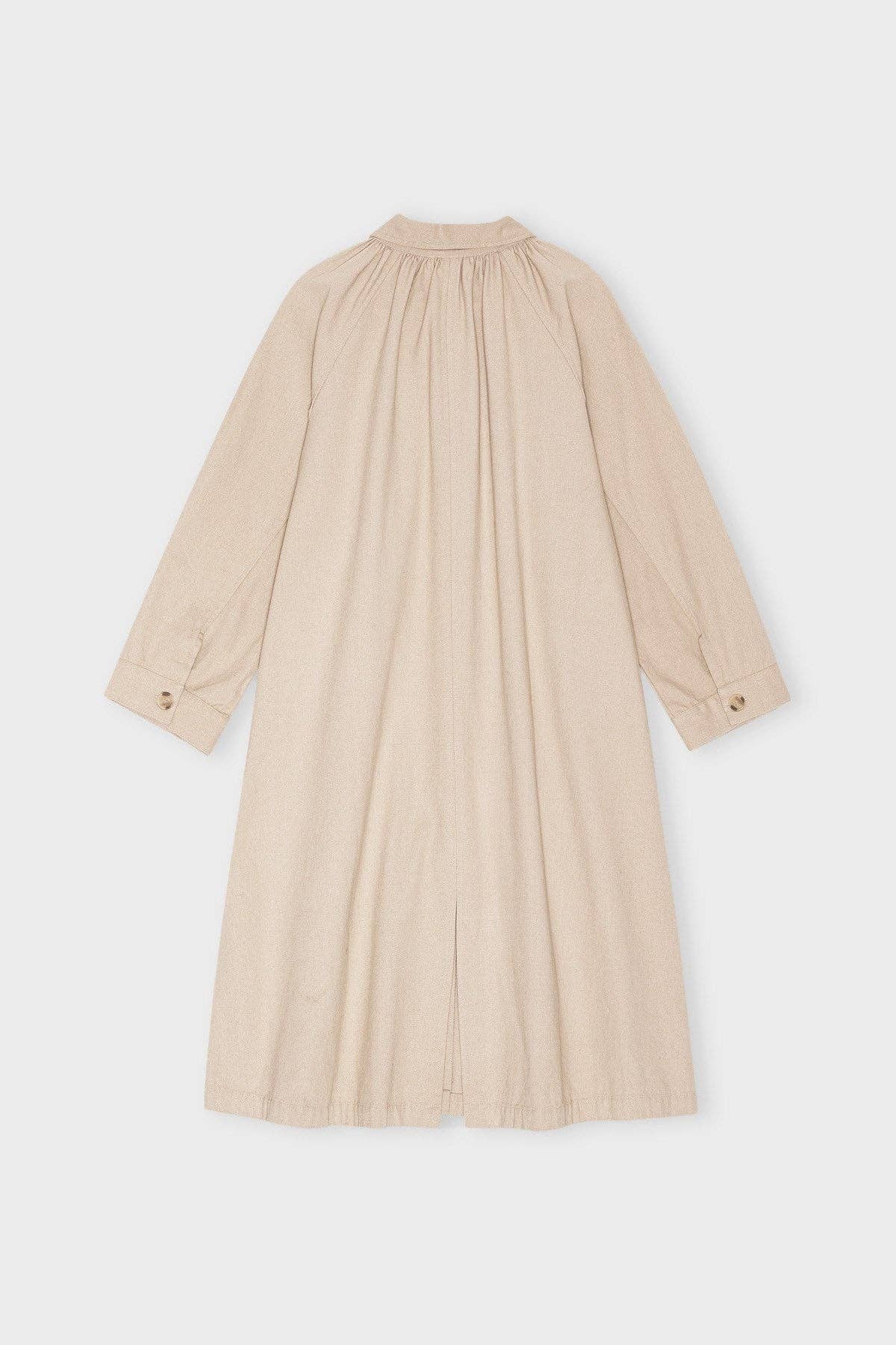 Eloise coat canvas: Pure beige / L