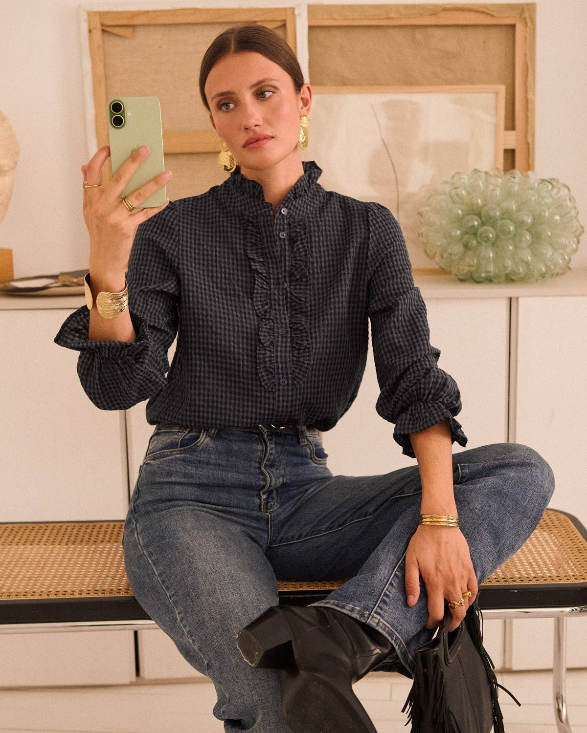 Ludovic shirt: Noir / S