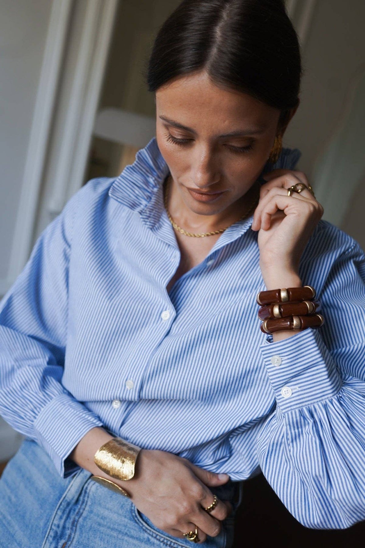 Nancy Shirt: Bleu / XL