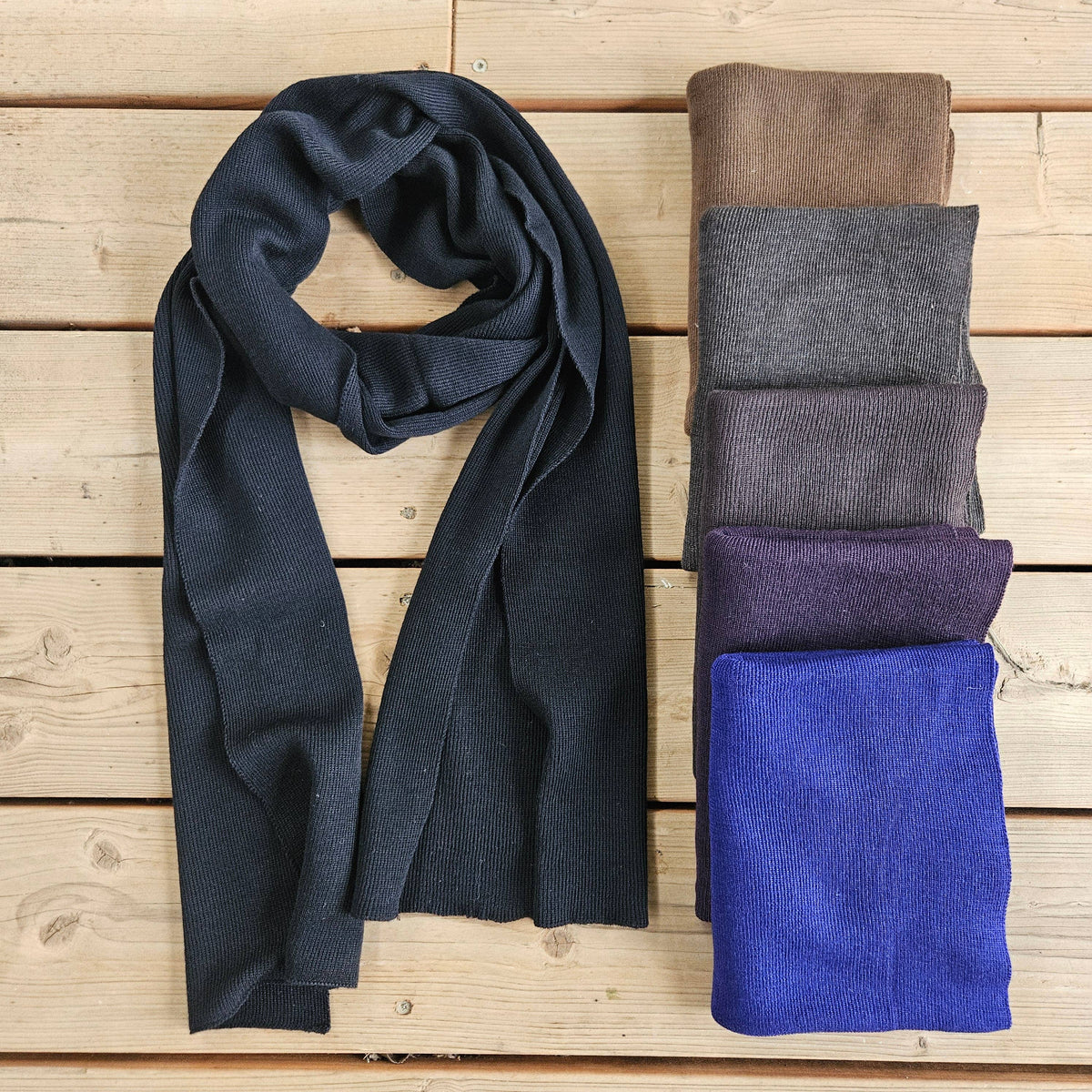 100% Merino wool scarf for men or women - Unisex beige wool: Beige