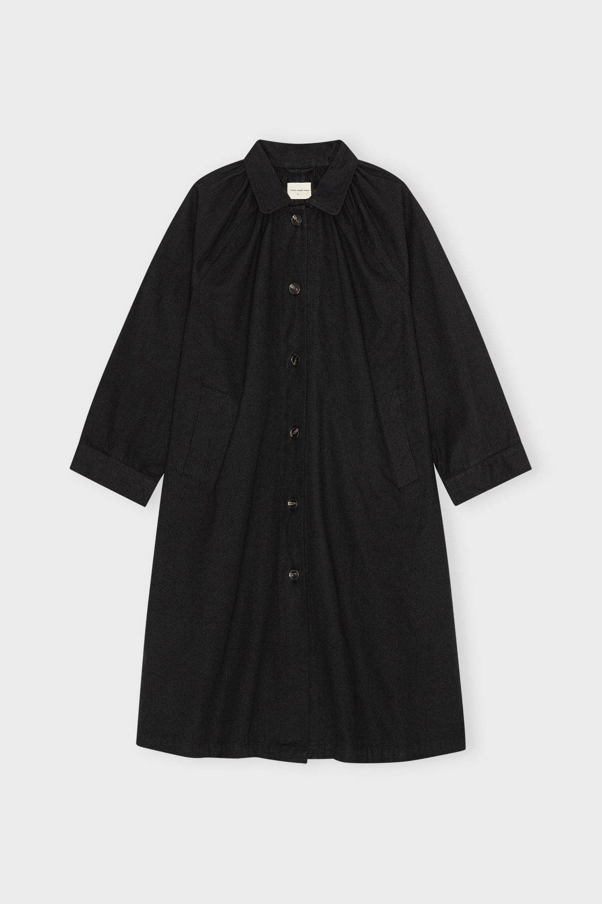 Eloise coat canvas: Black / M