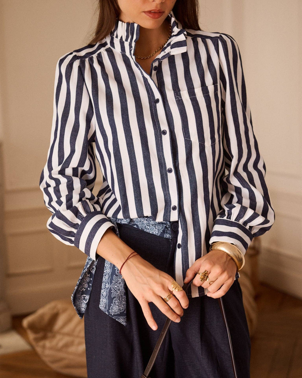 Dottie shirt: Navy / M