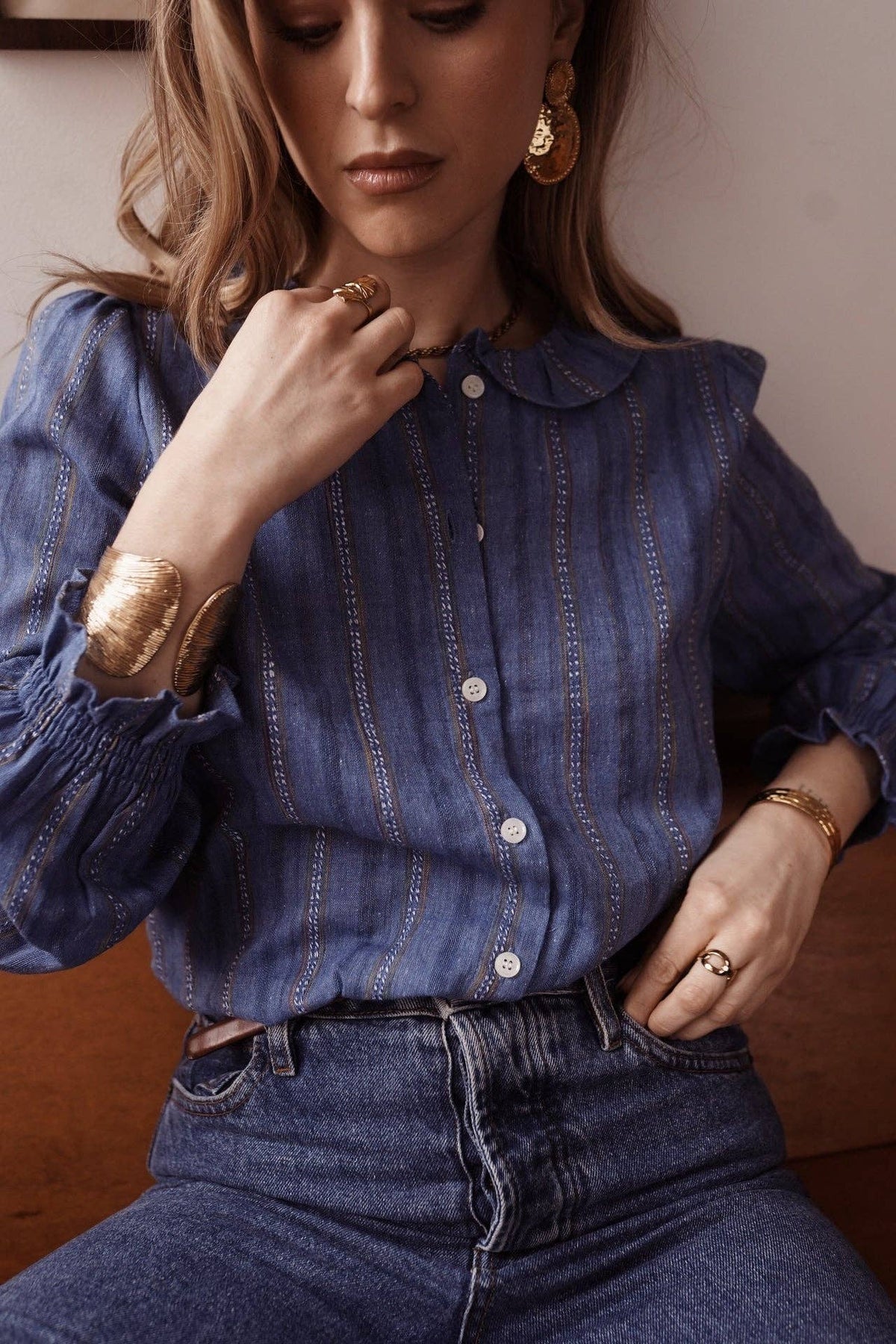 Solen shirt: Navy / M/L