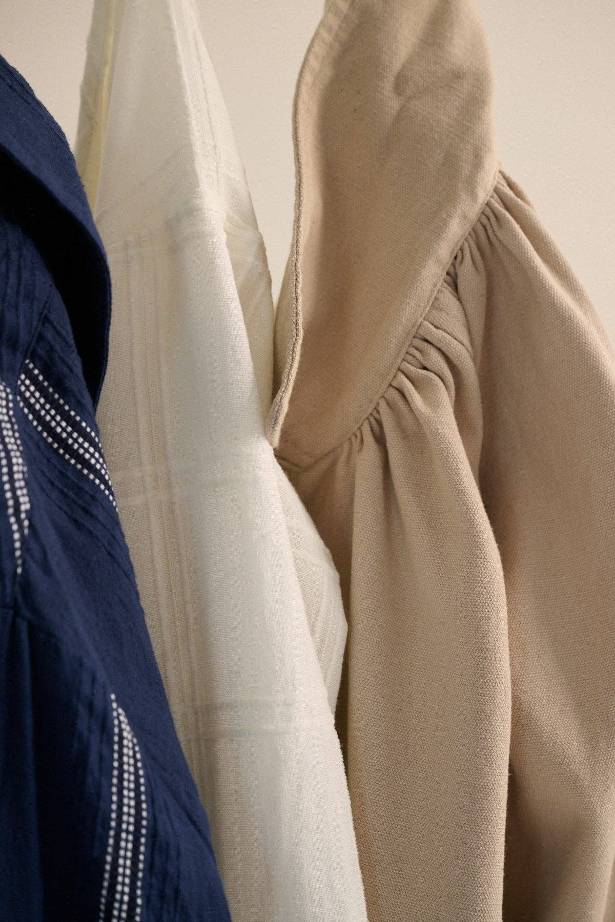 Eloise coat canvas: Pure beige / L