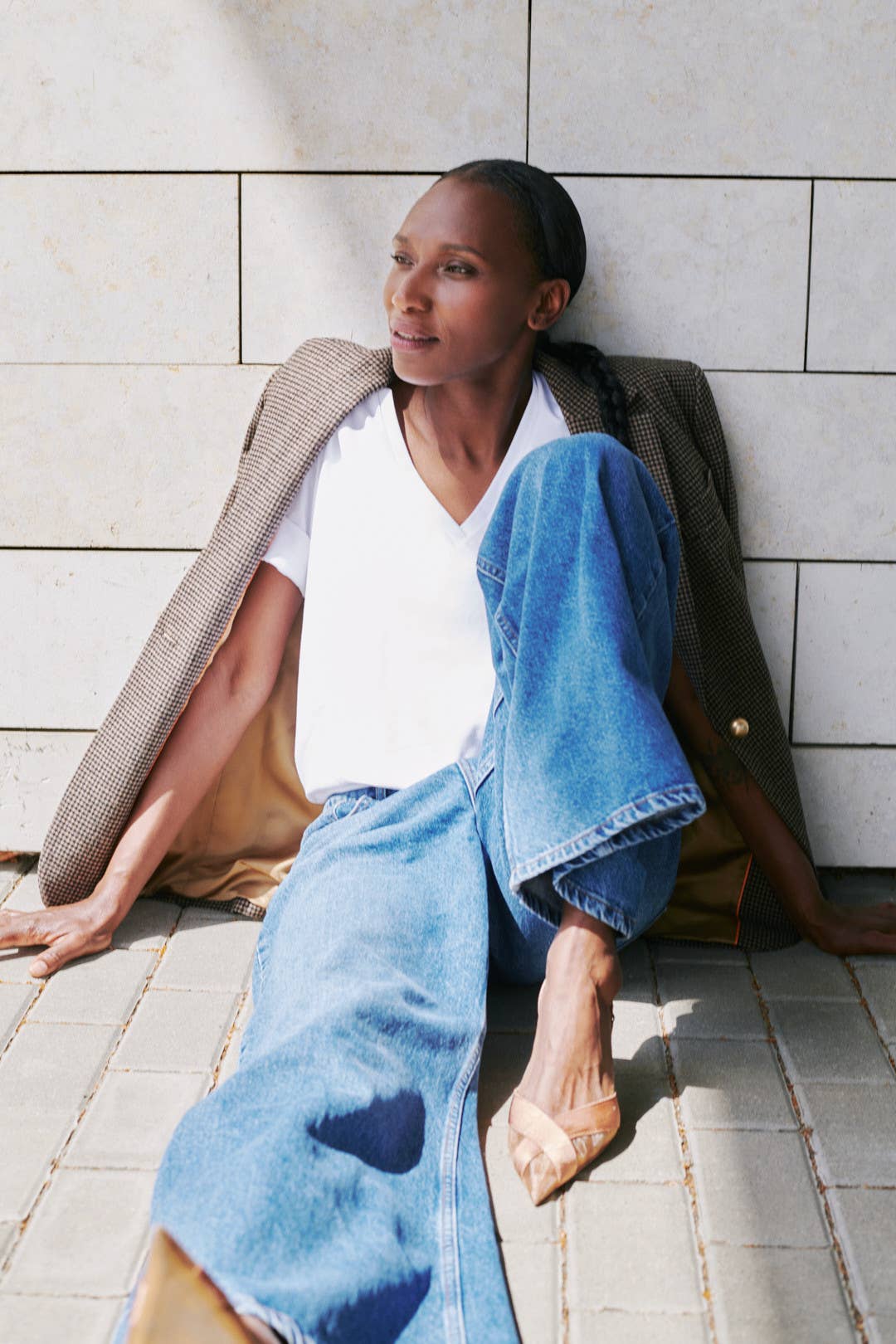 Jeans 'HARLEM' | wide leg quality denim: Blue / L