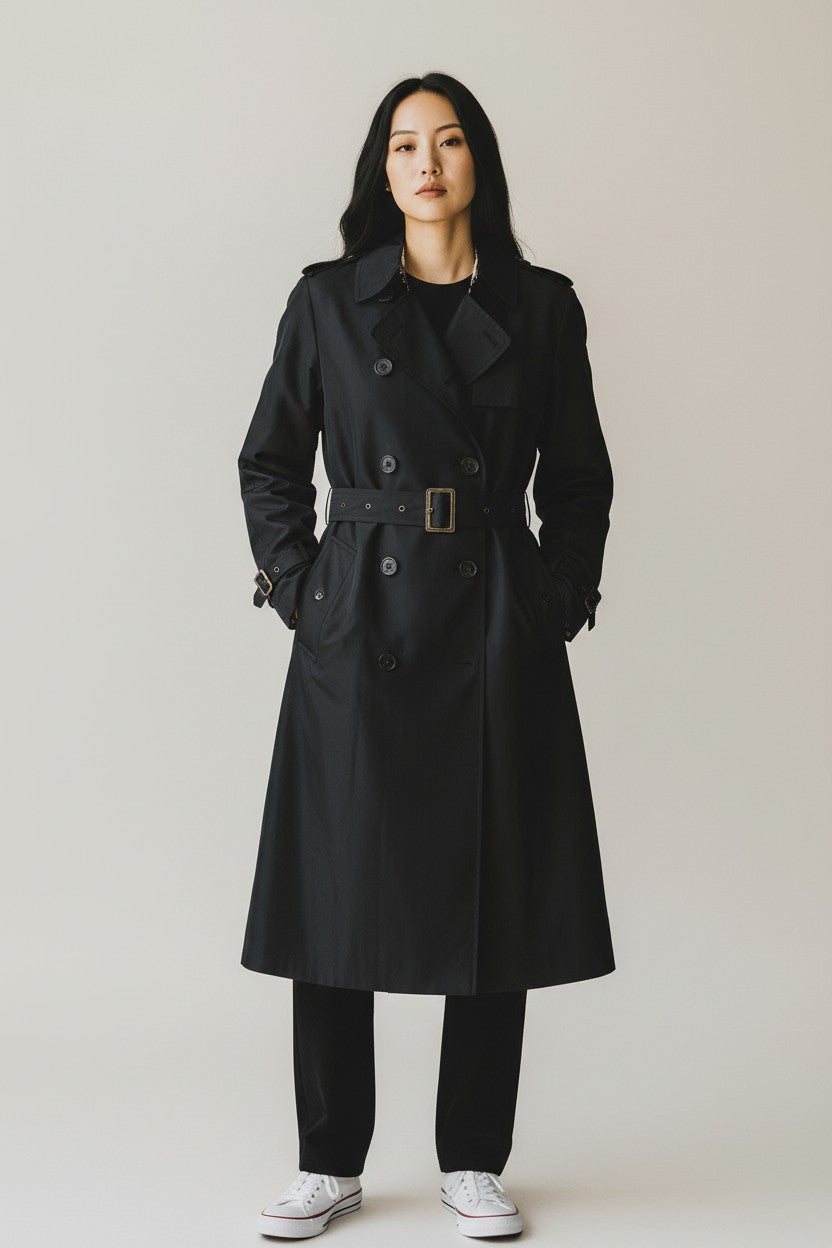 Burberry navy trench for women