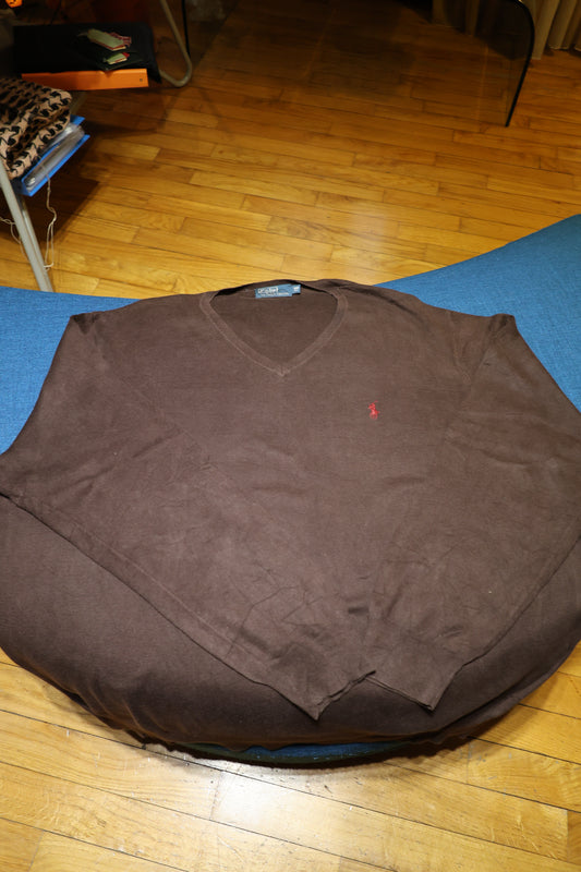 Chocolate Ralph Lauren premium cotton sweater