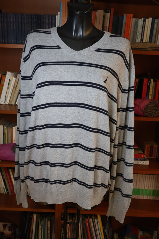 Striped boyfriend sweater