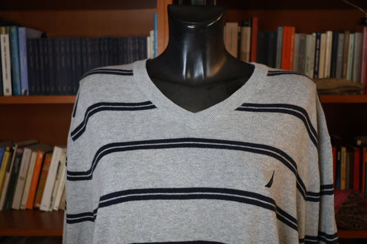 Striped boyfriend sweater