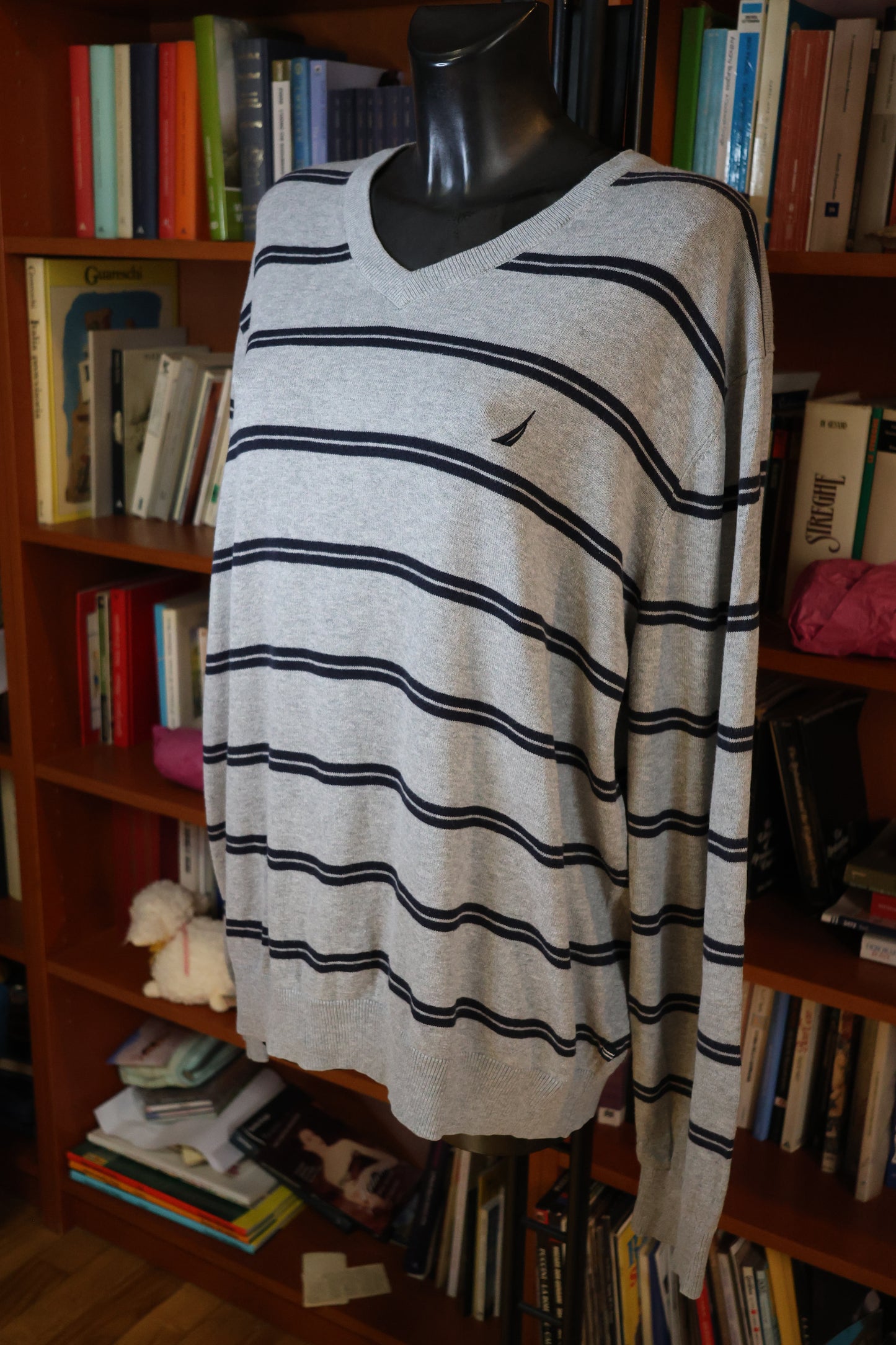 Striped boyfriend sweater