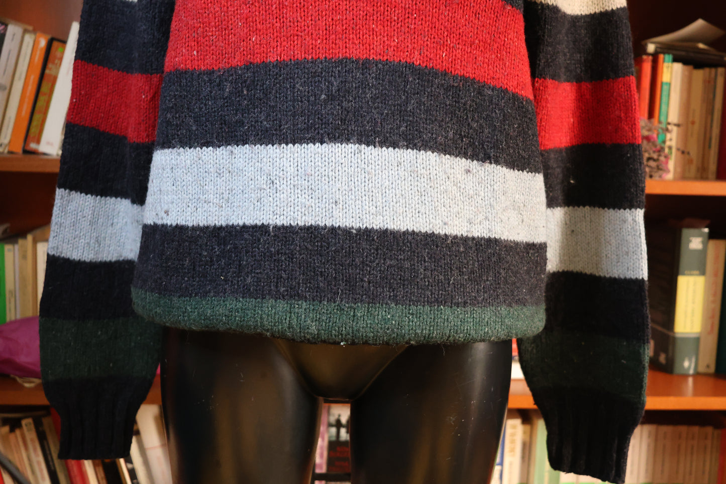 Striped boyfriend sweater
