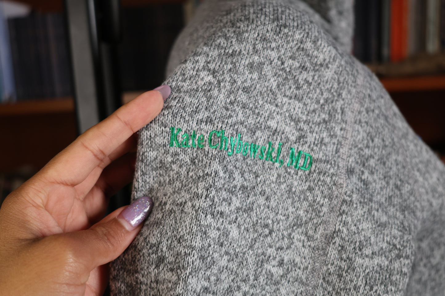 Patagonia grey fleece jacket