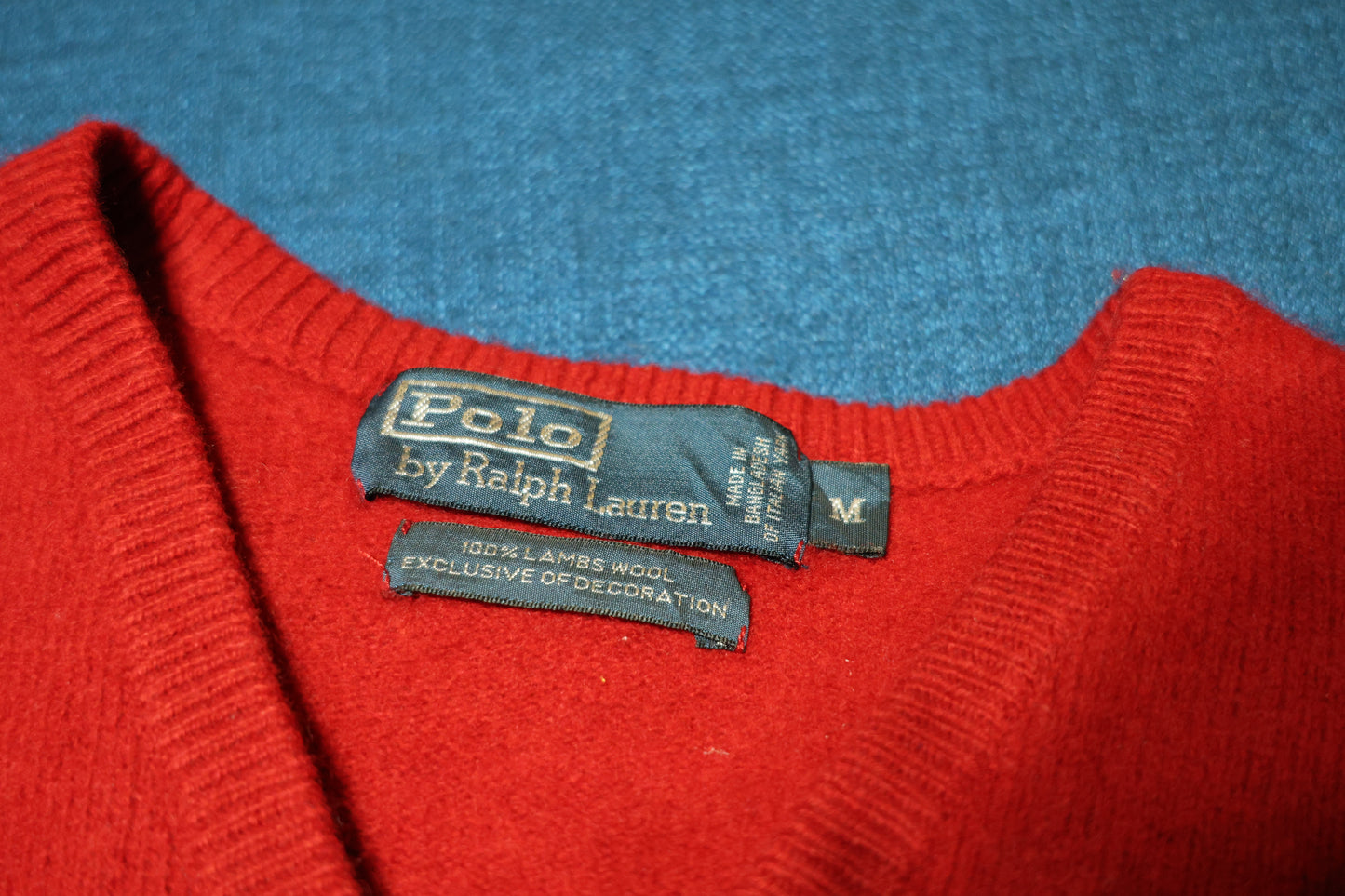 Red Ralph Lauren wool sweater