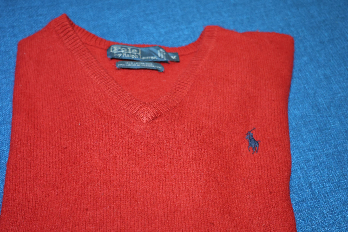 Red Ralph Lauren wool sweater