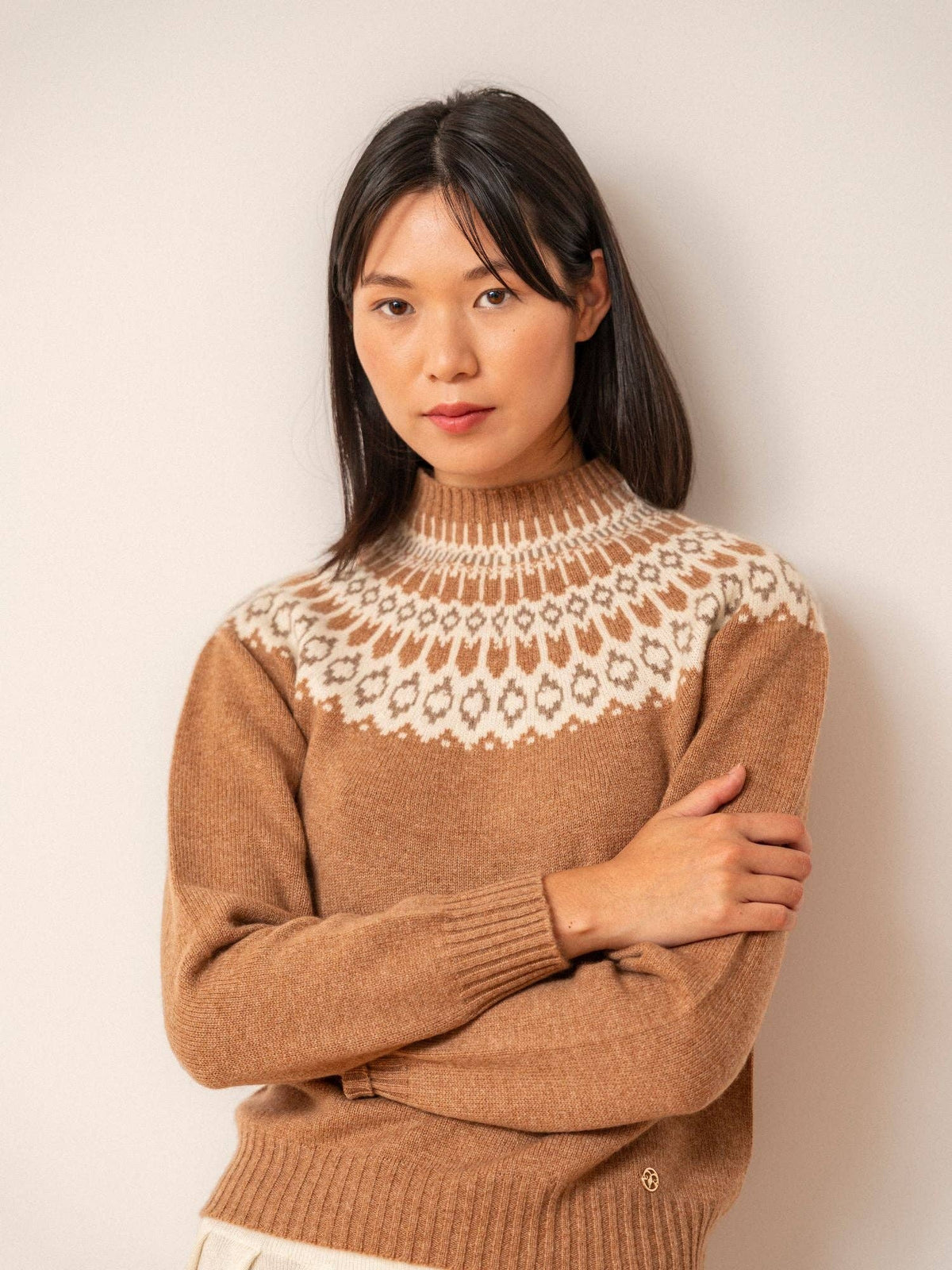 Martina Cashmere Sweater Camel: S