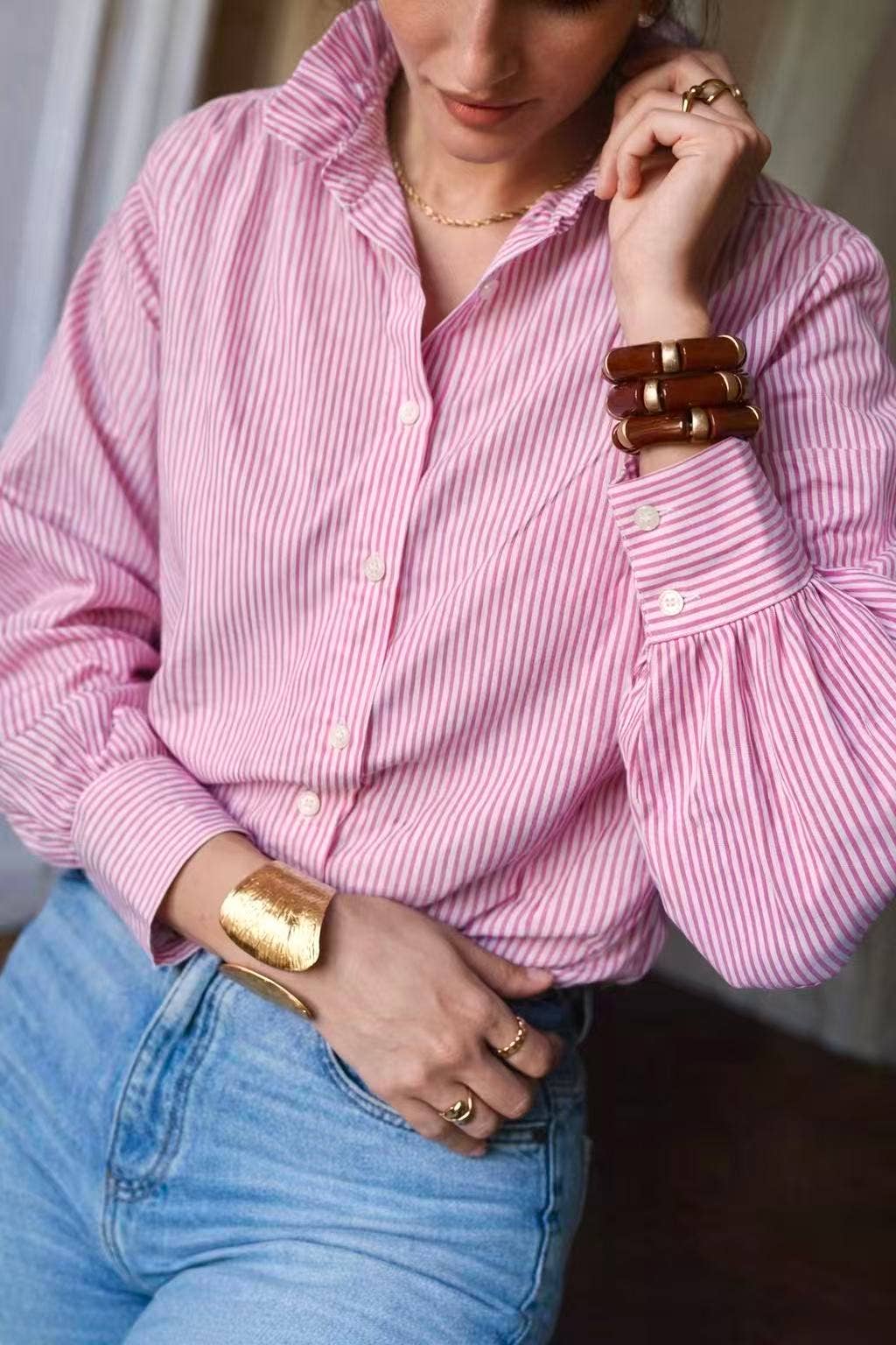 Nancy Shirt: Bleu / XL