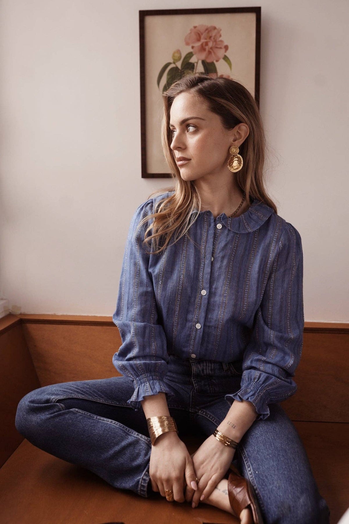 Solen shirt: Navy / M/L
