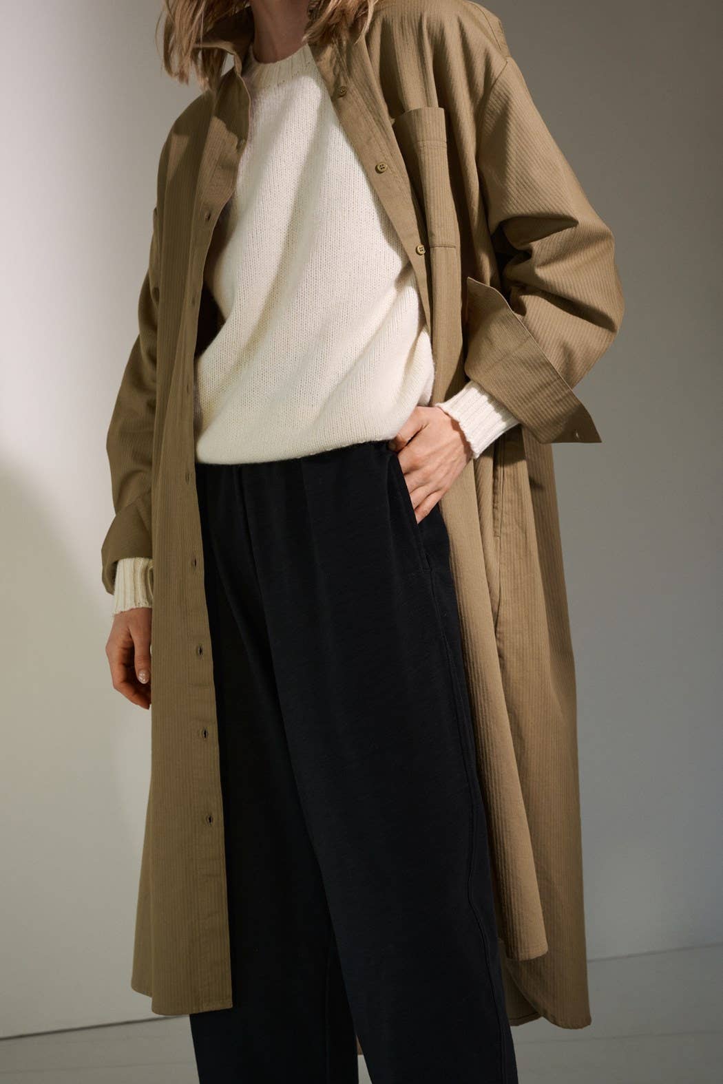 Sienna knit wool - ecru: Ecru / M