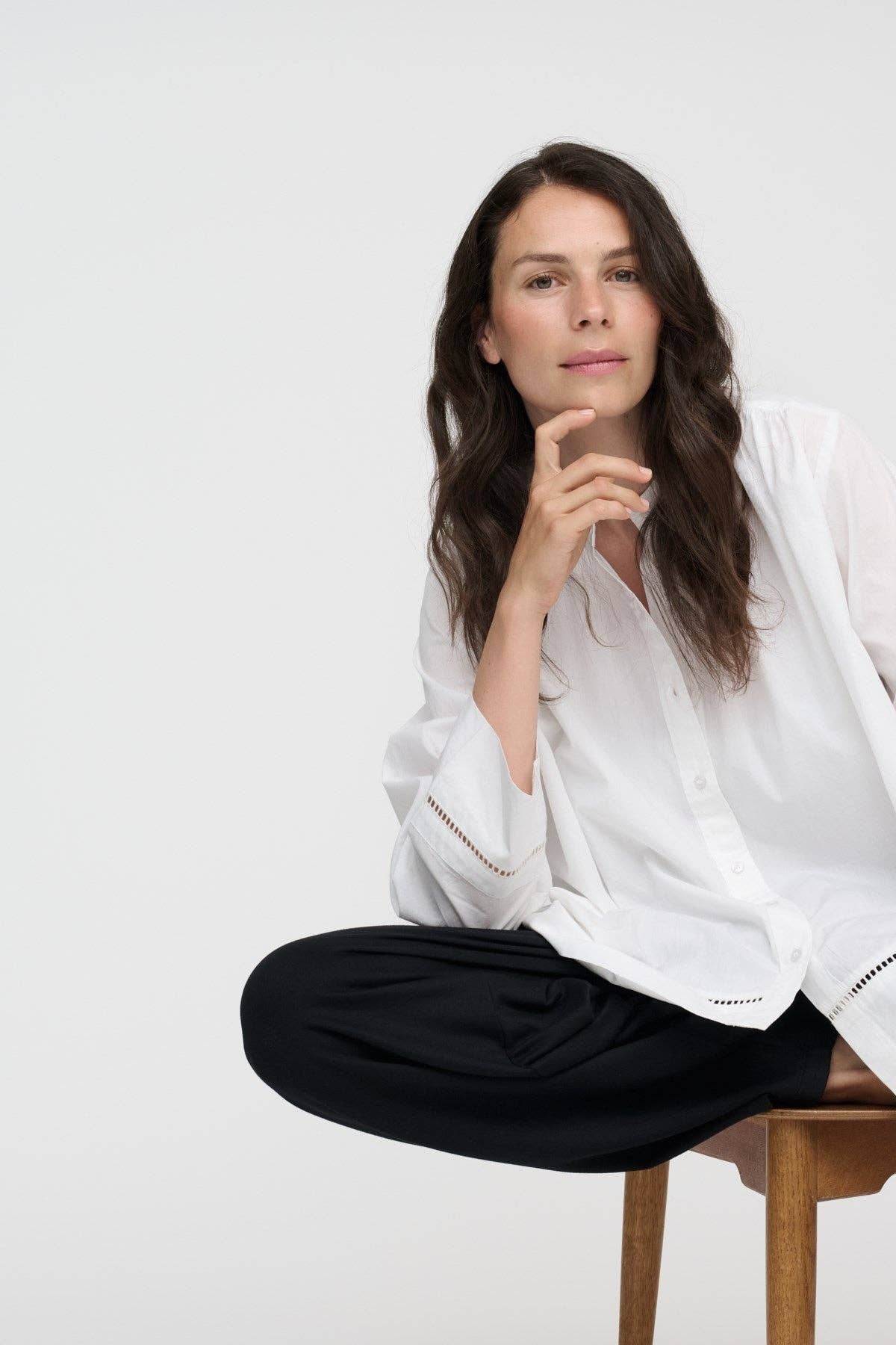 July shirt poplin: White / M