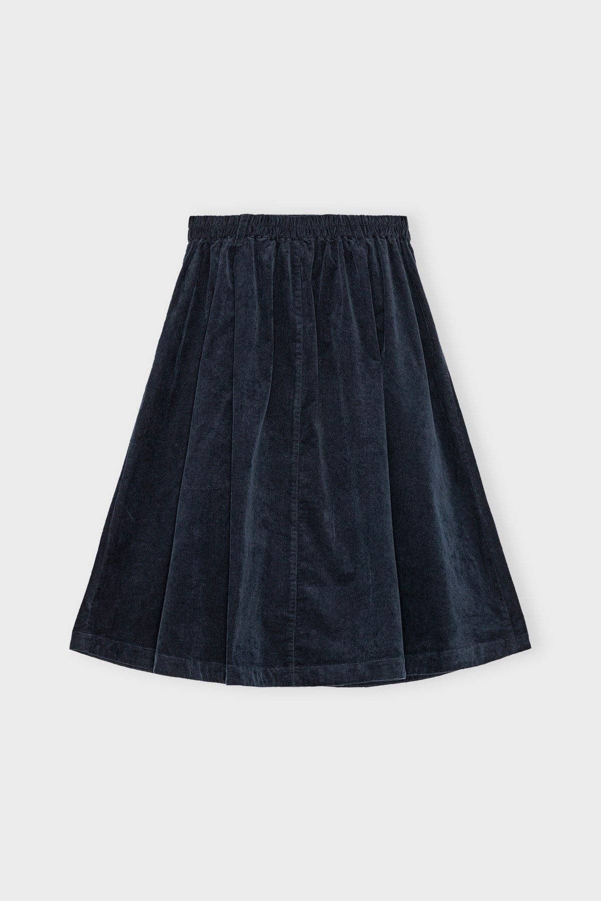 Poem skirt corduroy: Dark navy / L