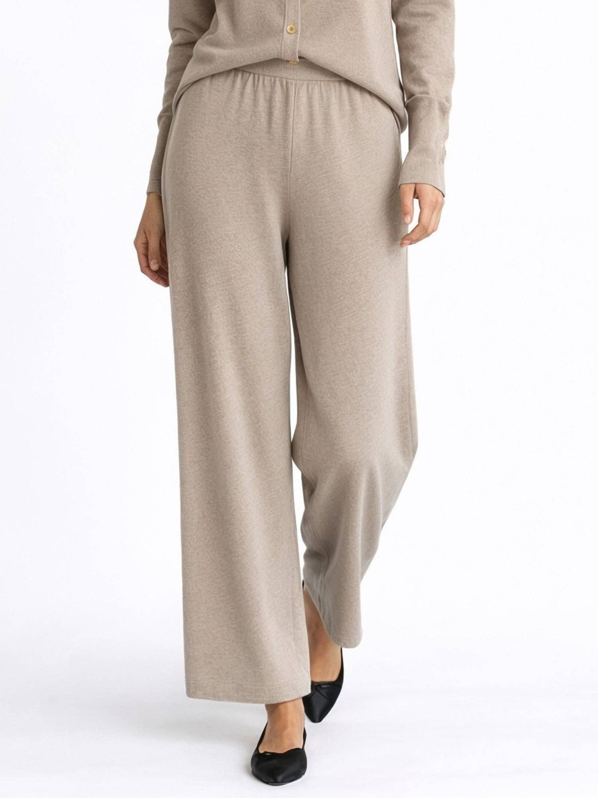 Positano silk and cashmere pants: M