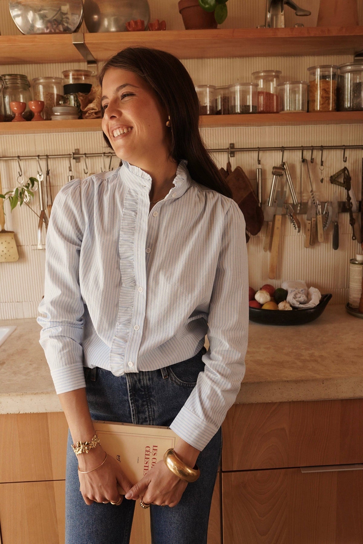 Clotilde shirt: azzurra / S/M
