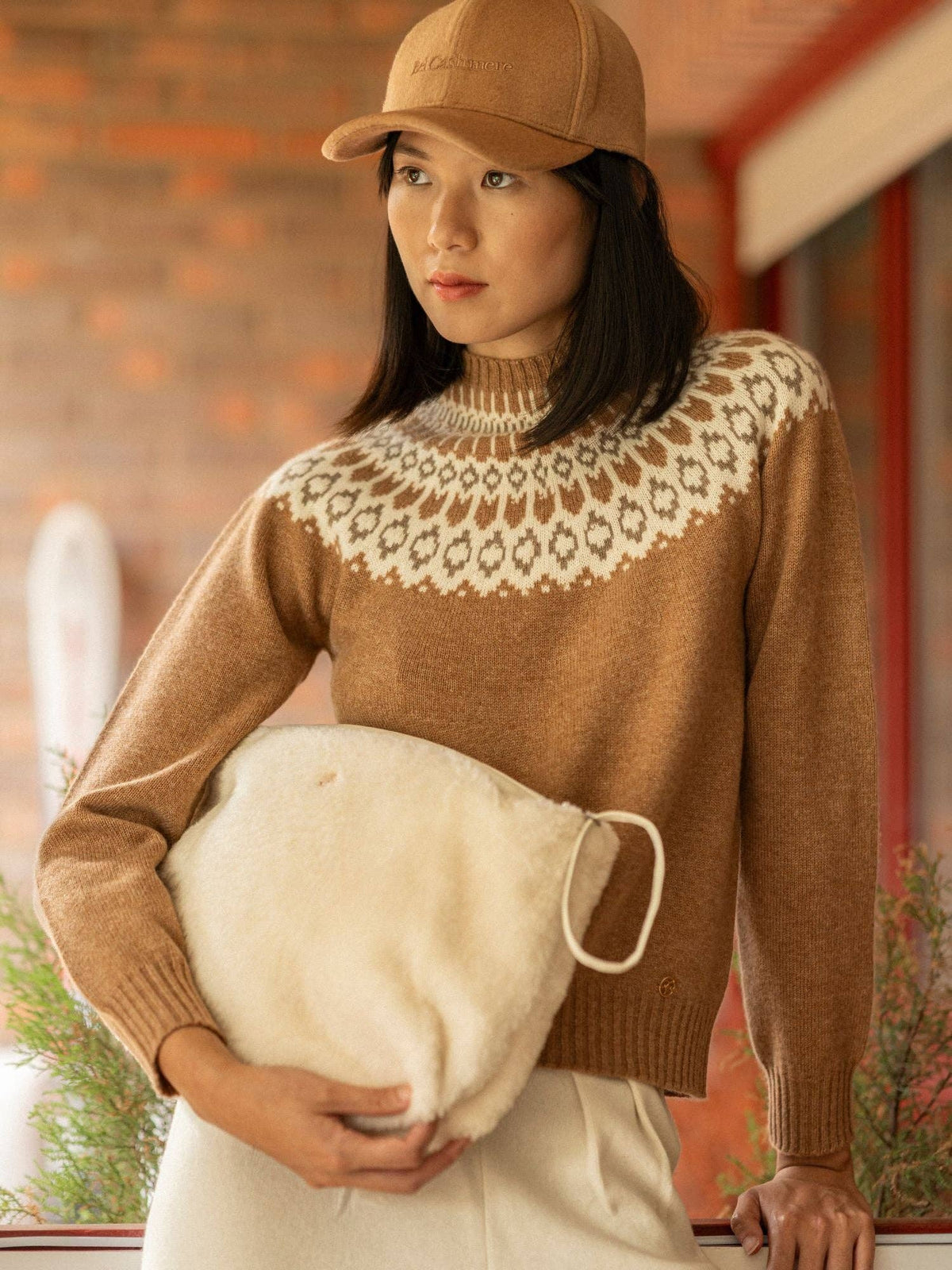 Martina Cashmere Sweater Camel: S