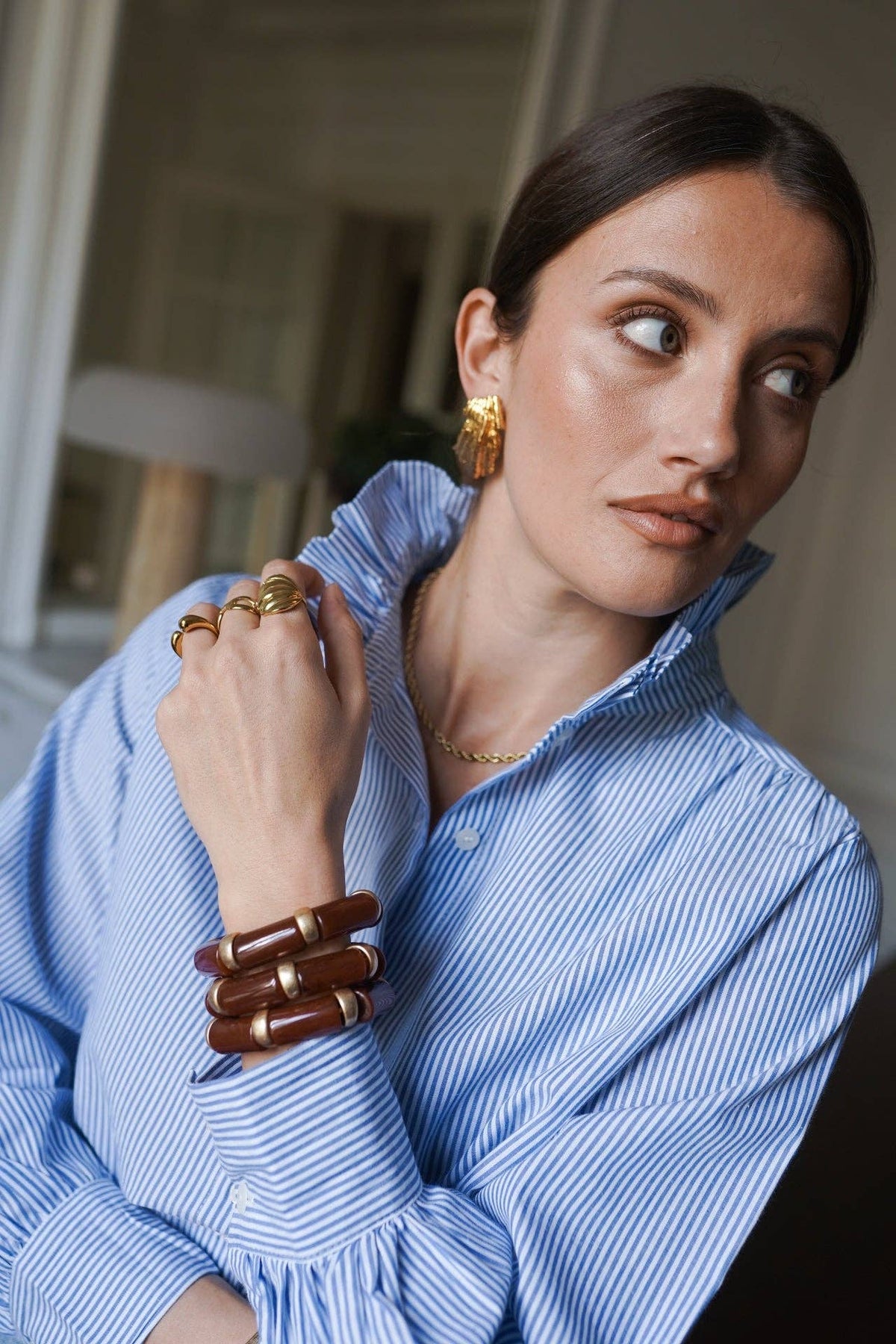 Nancy Shirt: Bleu / XL