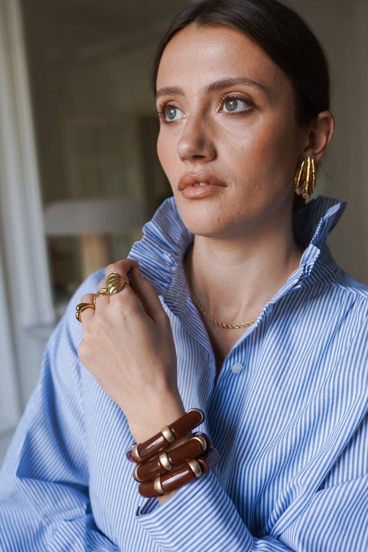 Nancy Shirt: Bleu / XL
