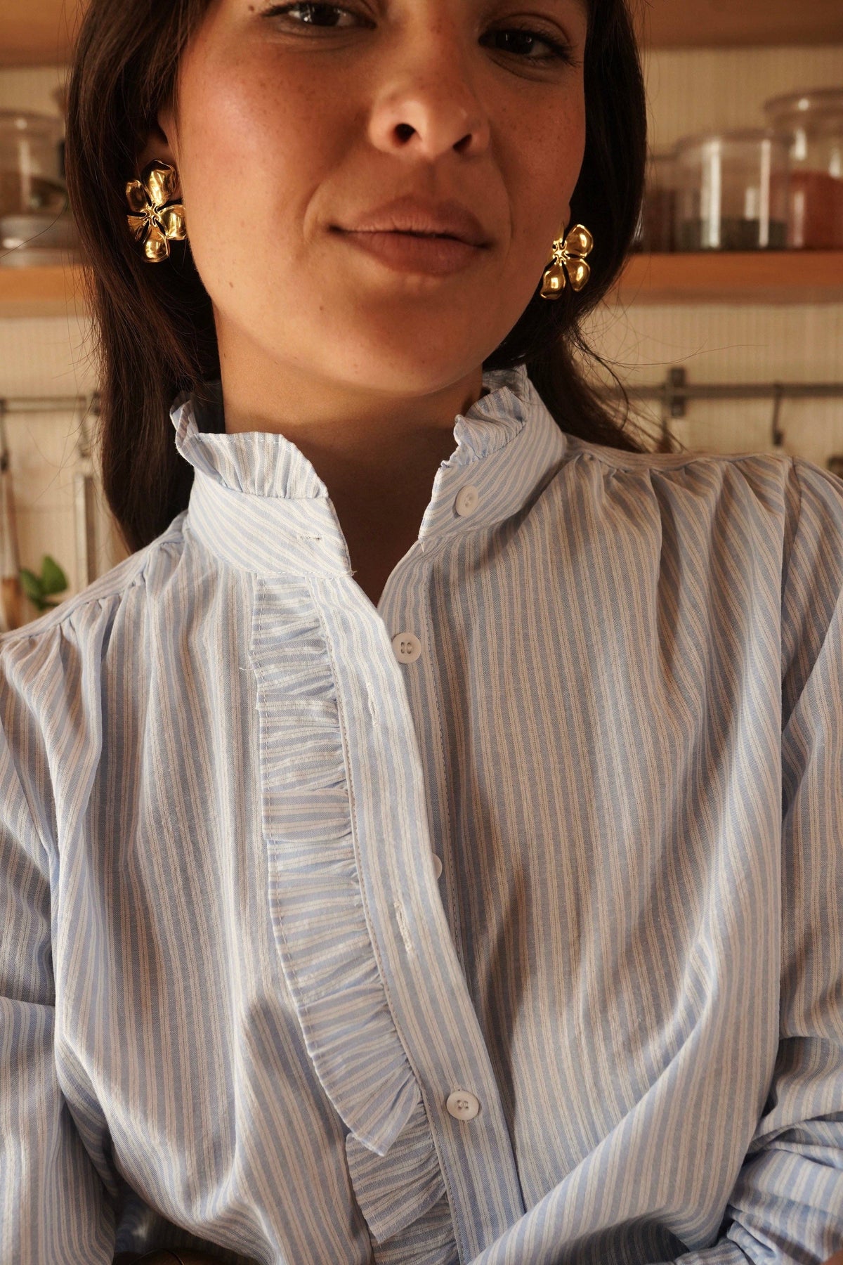 Clotilde shirt: azzurra / S/M