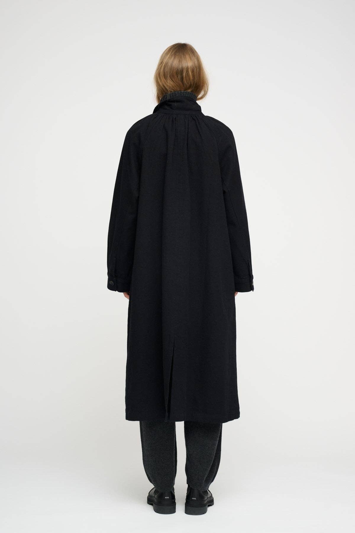 Eloise coat canvas: Black / M